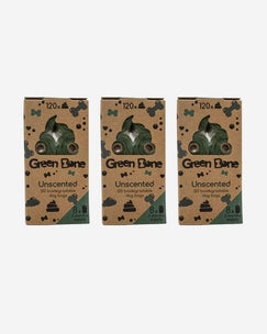 Green Bone hundeposer - Uden duft - 3-pack (360 poser)