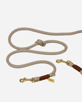 Chai Latte hvalp / Justerbar og blød rebsnor til hvalpe (beige)