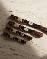 Chocolate / Blødt & justerbart halsbånd (mørkebrun)