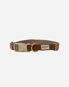 Cortado / Blødt & justerbart halsbånd (brun/beige)