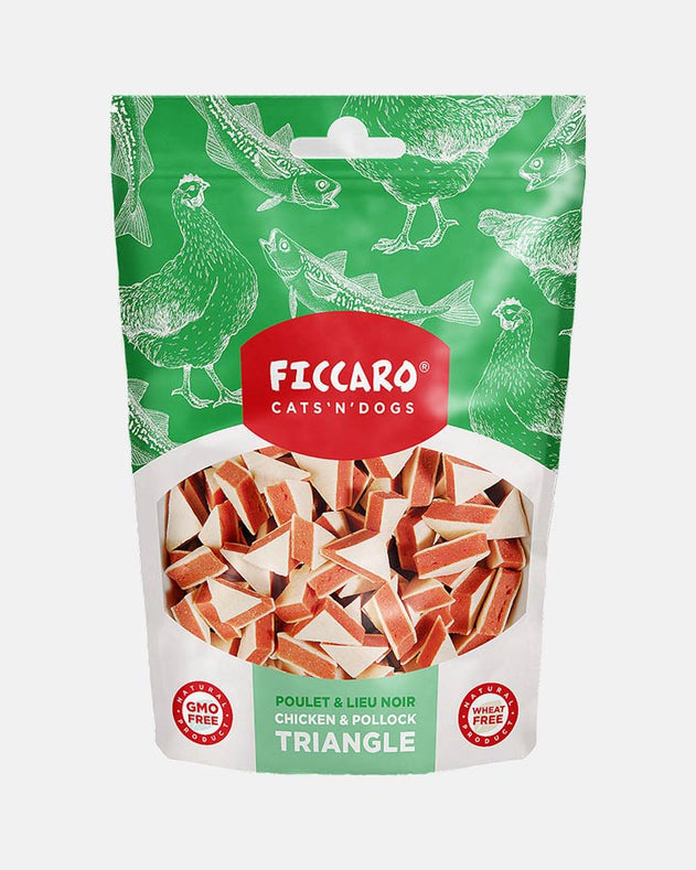 Ficcaro Chicken & Pollock Triangle - Kylling og Sej fisk