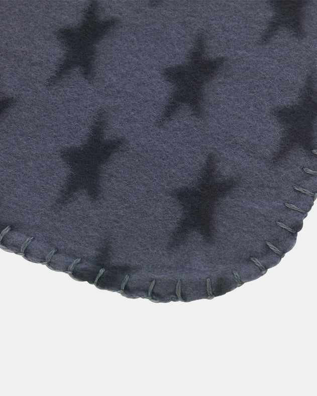 Fleece Tæppe med stjerner - Grå - 100x70cm