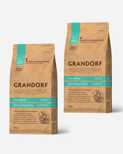 Grandorf Adult 4 Meat - Lam, Kalkun, And og Vildsvin - 2 x 10 kg