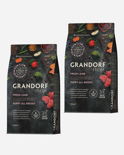 Grandorf Fresh Puppy All Breeds - Frisk Lam og Kornfri - 2 x 10 kg