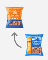 MUSH Everyday Blå - Okse, Kalkun og Laks - 800g