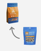 MUSH Everyday Blå – frysetørret hundefoder med okse, kalkun og laks – 400g