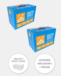 MUSH Vaisto Blå - Okse, Kalkun og Laks - 2x10kg