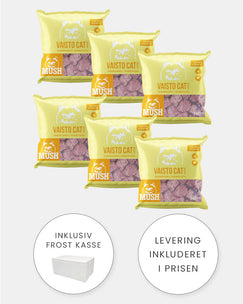 MUSH Vaisto CAT Gul - Kylling og Okse - 6x3kg