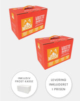 MUSH Vaisto Rød - Gris, Okse og Laks - 2x10kg