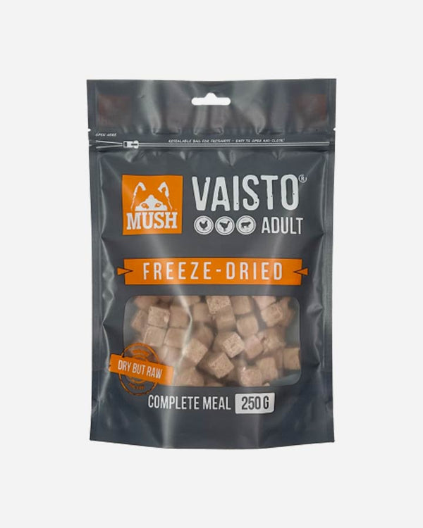 MUSH Vaisto - Frysetørret Hundefoder med Kylling, Kalkun, Lam og Grønsager - 250g
