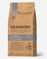 Grandorf Adult - Kanin, Kalkun og Kornfri - 10kg - Grandorf - Petlux