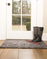 Dørmåtte i Grå med pote - Vand absorberende