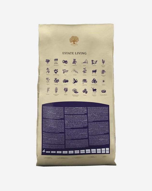 Essential Estate Living - 10 kg - Lam - Hjort - Ky - Essential Foods - Petlux