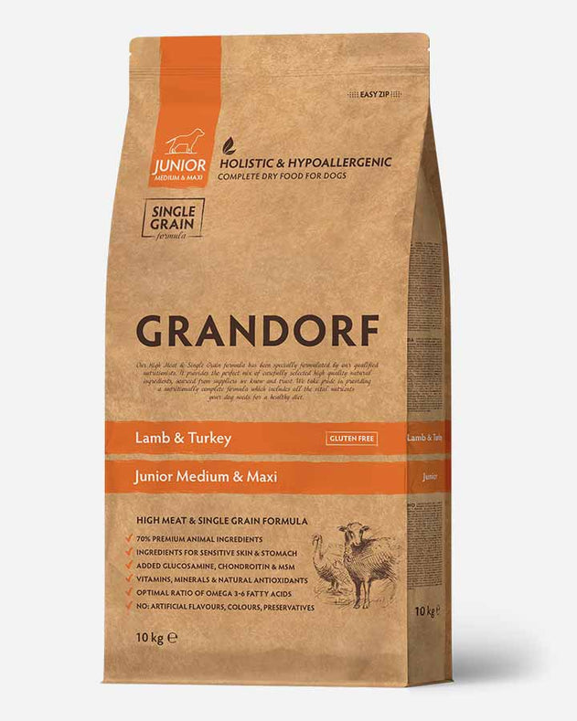 Grandorf Junior - Lam og Kalkun - 10kg - Grandorf - Petlux