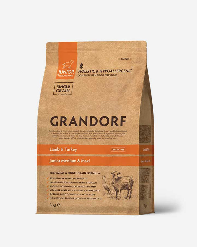 Grandorf Junior - Lam og Kalkun - 3kg - Grandorf - Petlux