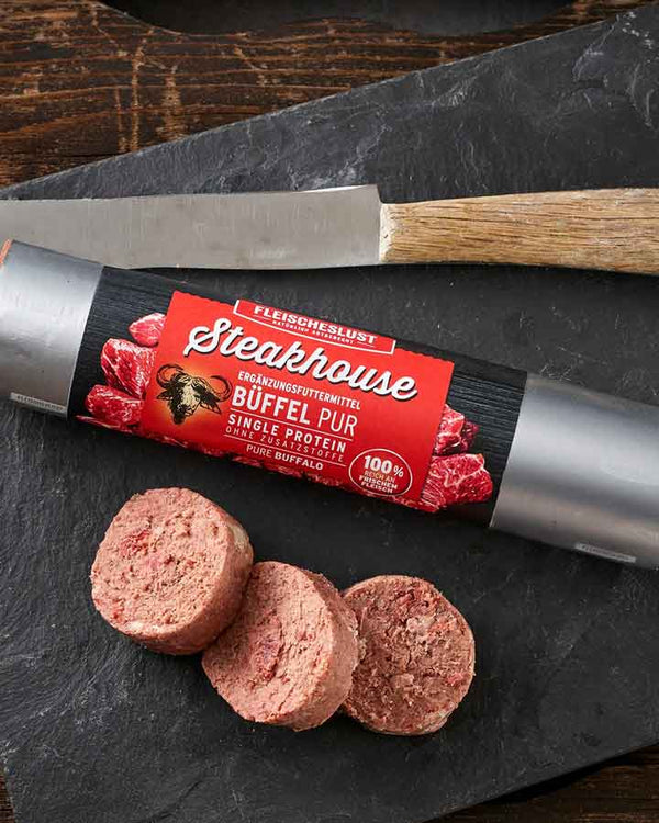 Steakhouse vådfoder med bøffel - Pure Buffalo - 60 - Fleischeslust - Petlux