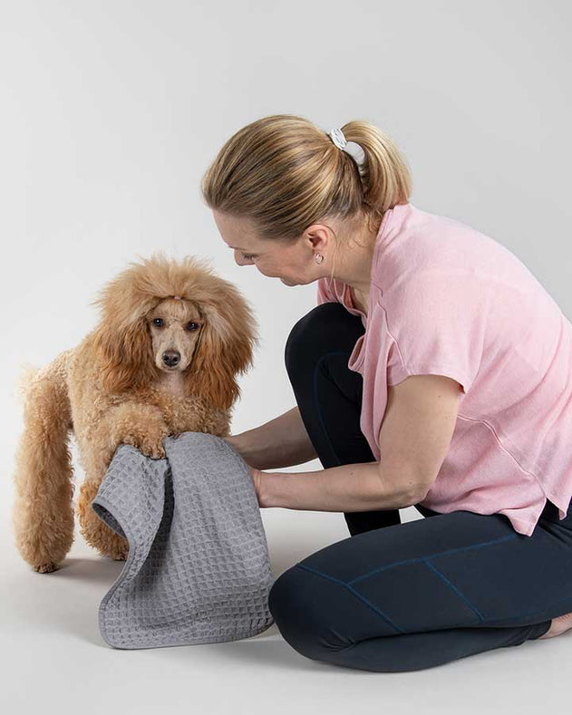Paikka Drying Towel - håndklæde til små hunde - Grey
