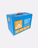 MUSH Vaisto - Blå 10kg - Okse, Kalkun & Laks - 42*240g - Petlux