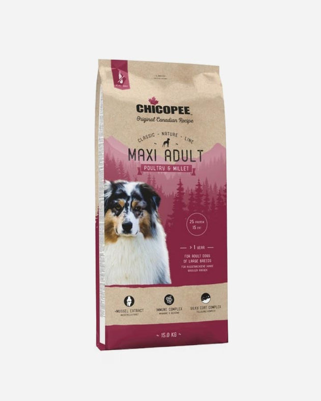 Chicopee Maxi Adult hunderfoder 15 kg