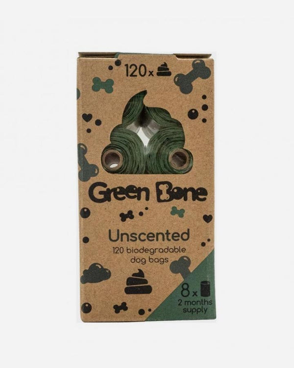 Green Bone uden duft 8 ruller med 120 hundeposer