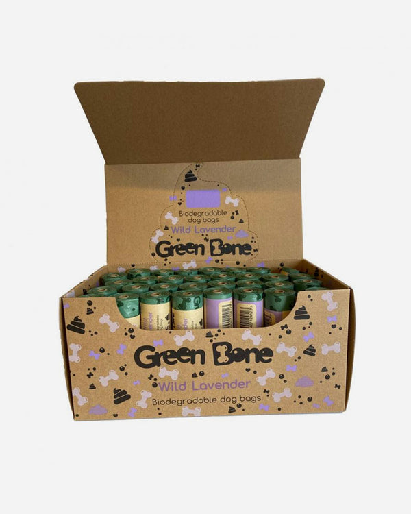 Green Bone Lavendel 64 ruller med 960 hundeposer - Green Bone - Petlux