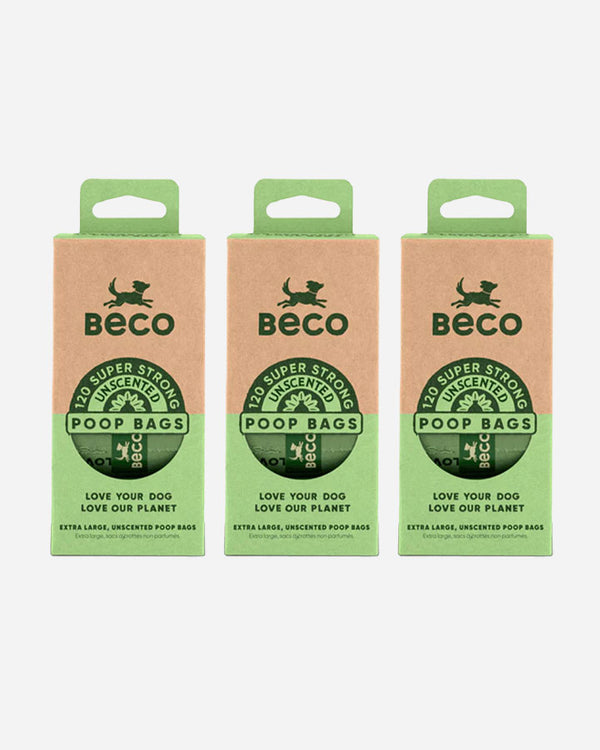 Beco hundeposer poser - Uden duft - 3-pack (360 poser)