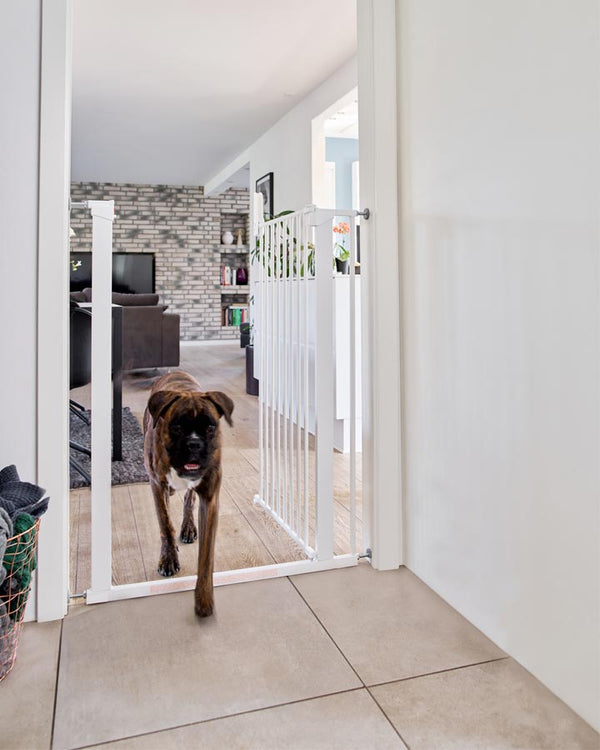 DogSpace Bonnie - Ekstra høj hundelåge 104,5cm - Hvid - Presmonteres