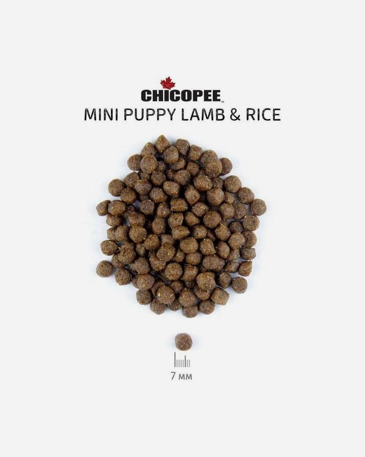 Chicopee Classic Nature Line Mini Puppy - Lam og Ris - 2 kg