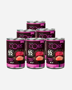 CORE vådfoder Kalkun med ged og kartoffel (6x400g)