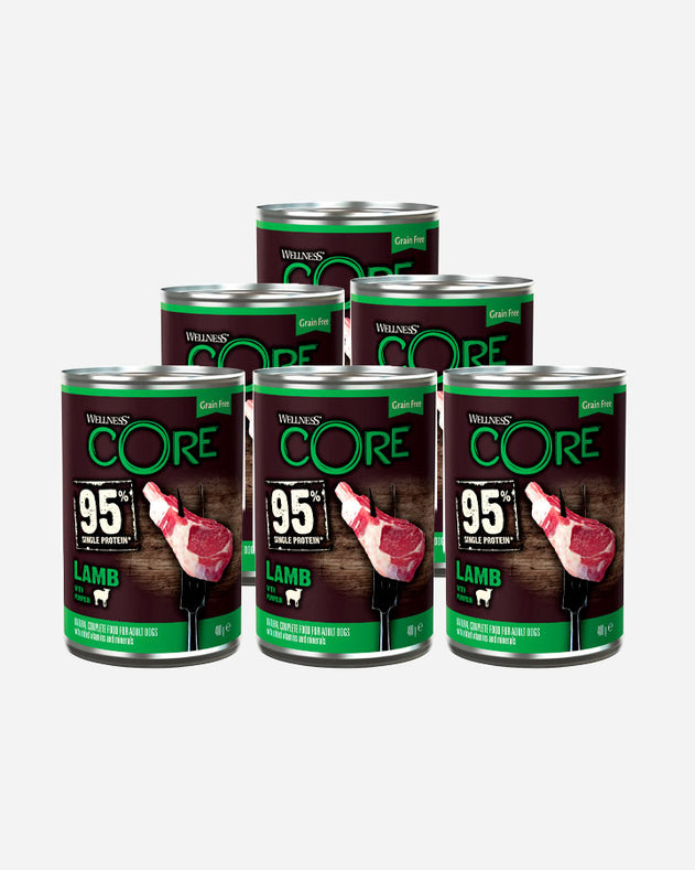 CORE vådfoder med Lam og græskar (6x400g)