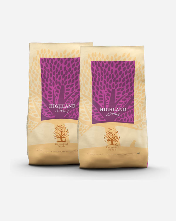 Essential - Highland Living - 2x10 kg - Kalkun - Okse - Laks (EU)