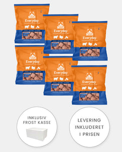 MUSH Everyday Blå XL - Okse, Kalkun og Laks - 6x3kg