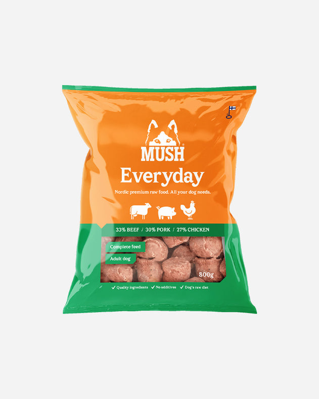 MUSH Everyday Grøn - Starter med Okse, Gris og Kylling - 800g