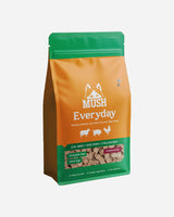 MUSH Everyday Grøn – frysetørret hundefoder med okse, gris og kylling – 400g