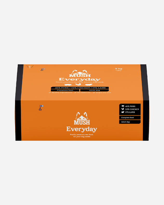 MUSH Everyday Sort - Gris, Kylling og Lam - 9kg
