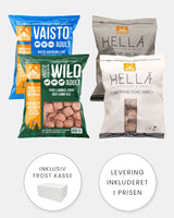 MUSH Hund - Smagspakke 3 - 2x800g & 2x1000g (1 x Blå - 1 x Wild - 1 x Okse - 1 x Kylling)