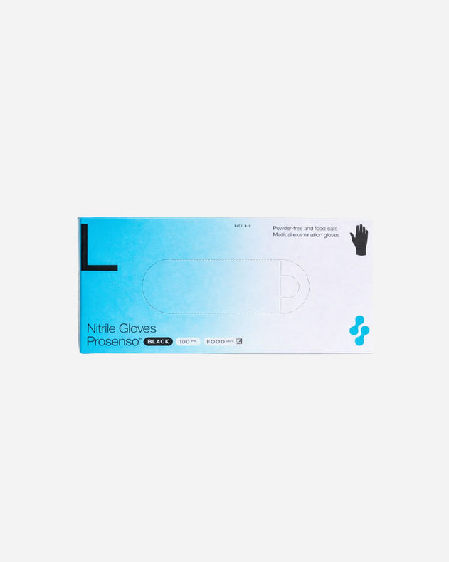 Engangshandsker til Kæledyrsejere - Prosenso Sorte Nitrilhandsker (100 stk.)