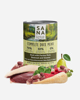 SANA vådfoder med And (6x400g)