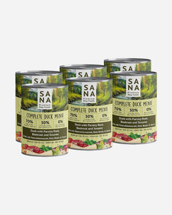 SANA vådfoder med And (6x400g)