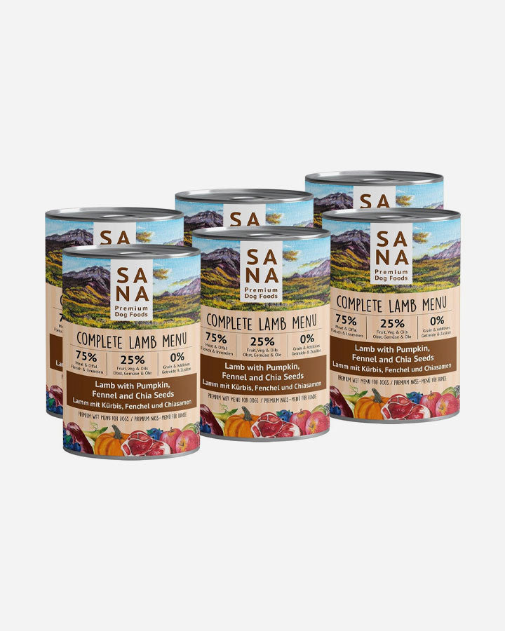 SANA vådfoder med Lam (6x400g)