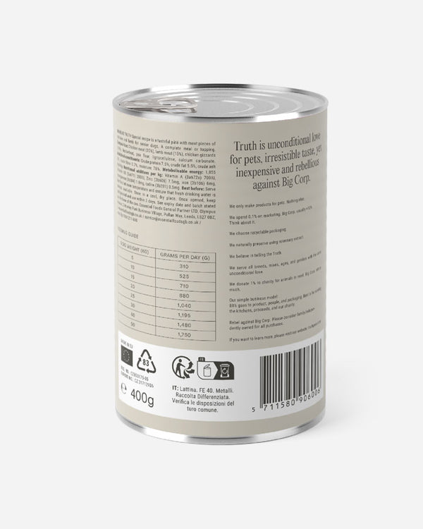 Truth Special for Seniors Paté - Kylling & Lam (400g)