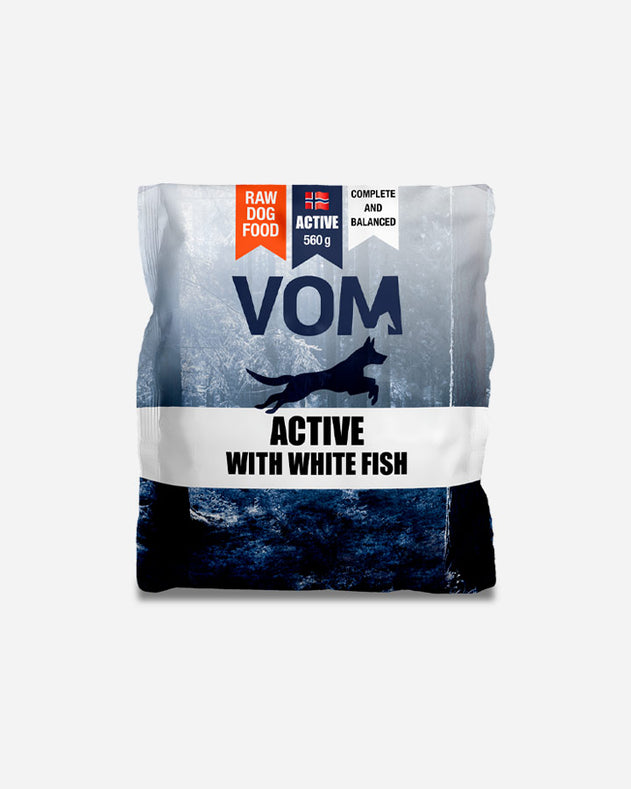 VOM Active fuldfoder Hvid Fisk - Kødboller - 560g