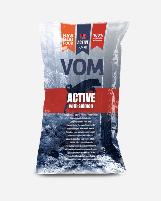 VOM Active fuldfoder med Laks - Kødboller - 2.5 kg