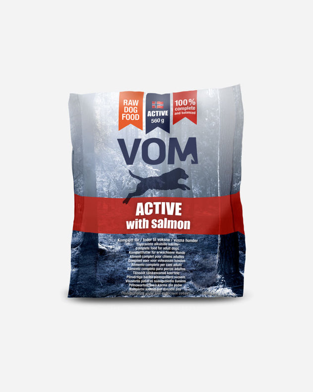 VOM Active fuldfoder med Laks - Kødboller - 560g