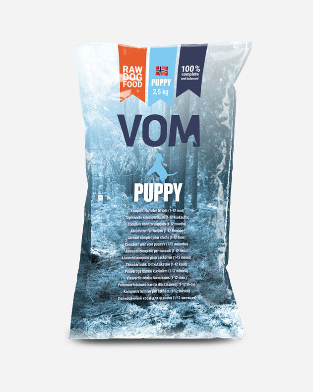 VOM Puppy fuldfoder - Kødboller - 2.5 kg