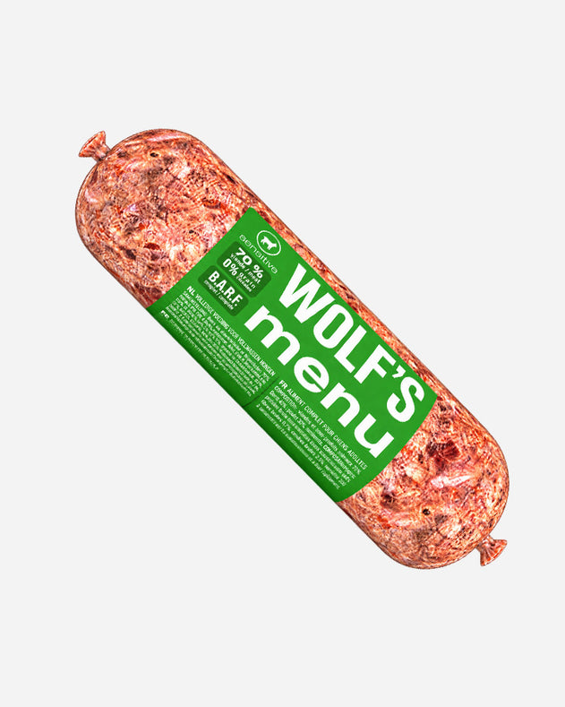 Wolf's Menu – Sensitive – BARF fuldfoder med lam – single protein – 1 kg