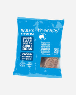 Wolf's Menu – Therapy – BARF fuldfoder med hest – single protein – 800 g