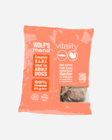 Wolf's Menu – Vitality – BARF fuldfoder med kalkun og laks – 800 g