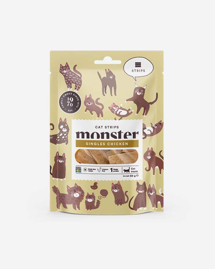 Monster - Strips med Kylling - til kat