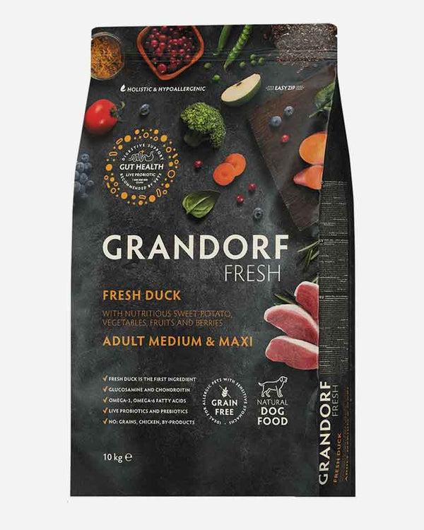 Grandorf Fresh Adult - Frisk And og Kornfri - 10kg